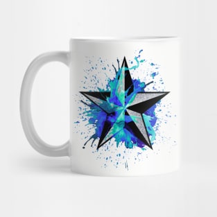 Nautical Splash Star - Blue/ Green Mug